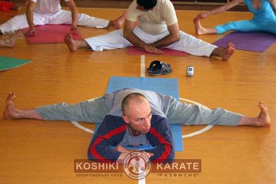 Фото 2. Практика йоги в СШ 1227, 12 ноября 2006 г.